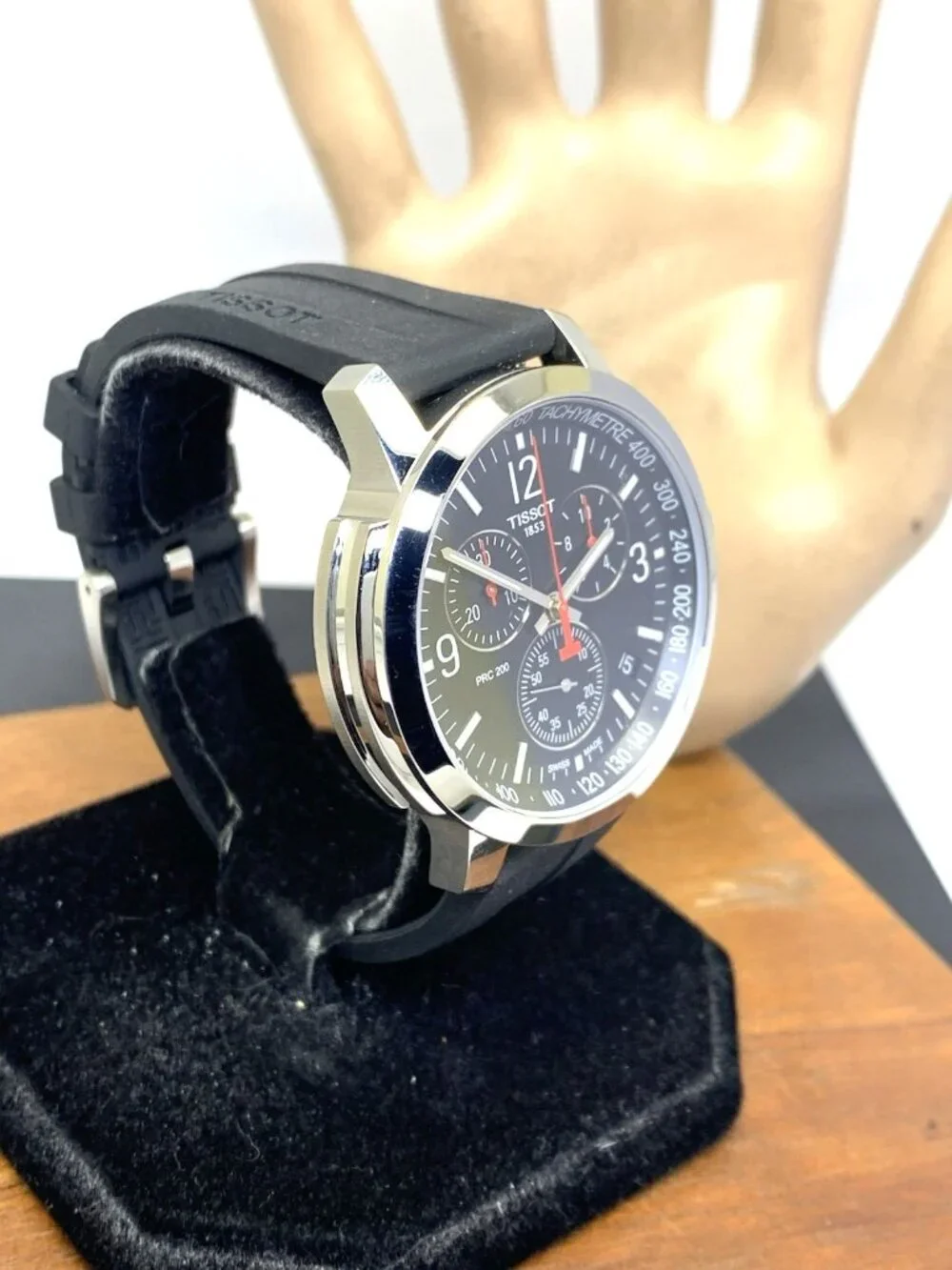 Tissot PRC 200 Men's Watch Chronograph Swiss Quartz Black Rubber T1144171705700